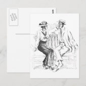 Romantisches Paar Postkarte (Vorne/Hinten)