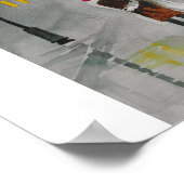 ROMANTISCHES PAAR ROT UMBRELLA POSTER (Ecke)