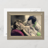 Romantisches Paar - Shoulder Kisses Postkarte (Vorne/Hinten)