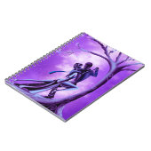 Romantisches Paar tanzt lila Tango Notizblock (Linke Seite)