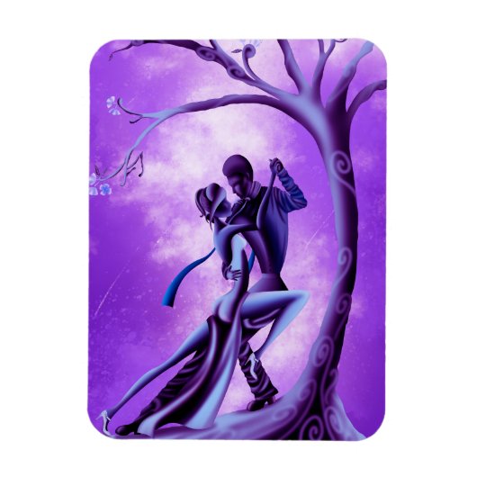 Romantisches Paar tanzt Tango Magnet (Vertikal)