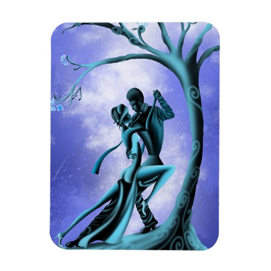 Romantisches Paar tanzt Tango Magnet (Vertikal)