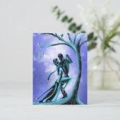 Romantisches Paar tanzt Tango Postkarte (Stehend Vorderseite)