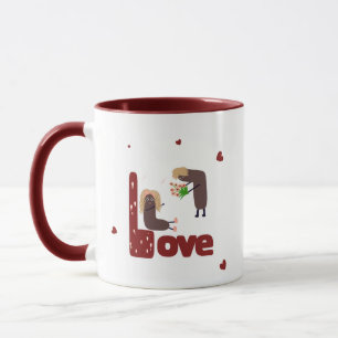 Romantisches Paar Tasse
