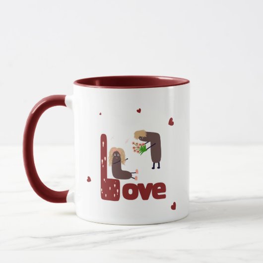 Romantisches Paar Tasse (Links)
