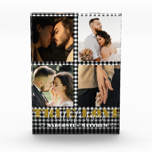 Romantisches Paar True Love 4 Foto & Zitat (Vorderseite)