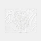 Romantisches Paar Verheiratet Klassische Kursive F Fleecedecke (Vorderseite (Horizontal))