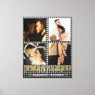 Romantisches Paar Wahre Liebe 4 Foto & Zitat  Leinwanddruck