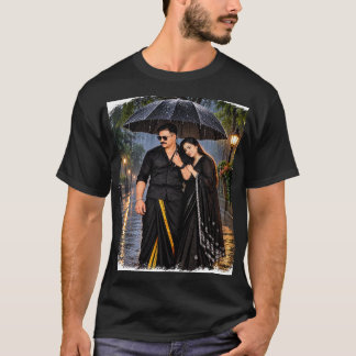 ROMANTISCHES PAARE REGEN LIEBE T-SHIRT