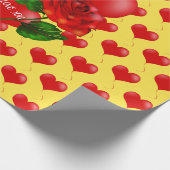 Romantisches Packpapier (Ecke)