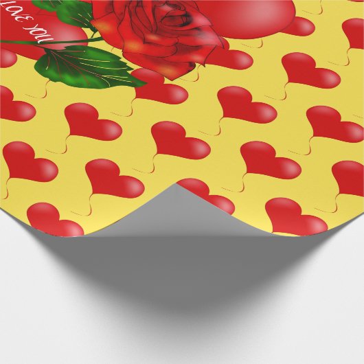 Romantisches Packpapier (Ecke)