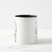Romantisches Pärchen auf Roller – Süße minimalisti Tasse (Zentrum)