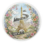 Romantisches Paris, Eiffelturm, französische Kunst Keramikknauf (Vorderseite)