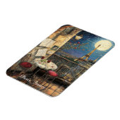 Romantisches Paris Frankreich Eiffelturm Illustrat Magnet (Linke Seite)