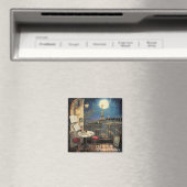 Romantisches Paris Frankreich Eiffelturm Illustrat Magnet (In Situ (Geschirrspüler))