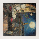 Romantisches Paris Frankreich Eiffelturm Illustrat Puzzle (Horizontal)