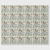 Romantisches Paris Geschenkpapier (Flach)