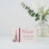 Romantisches Paris im Springtime Eiffelturm Hochze Begleitkarte (Stehend Vorderseite)