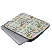 Romantisches Paris Laptopschutzhülle (Vorne Knopf)