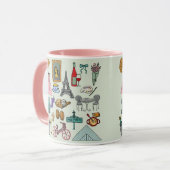 Romantisches Paris Tasse (Vorderseite Links)