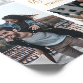 Romantisches Party für individuelle FotoCollage Ju Poster (Ecke)