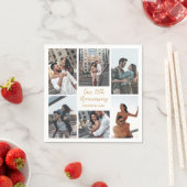 Romantisches Party für individuelle FotoCollage Ju Serviette (Beispiel)