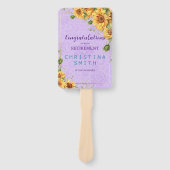 Romantisches Party für Sonnenblumen Fächer (Vorderseite)