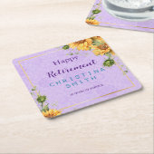 Romantisches Party für Sonnenblumen Rechteckiger Pappuntersetzer (angewinkelt)