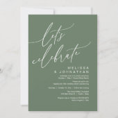 Romantisches Party zum Hochzeitsfeiern Einladung (Vorderseite)