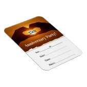 Romantisches Party zum Jahrestag Magnet (Rechte Seite)