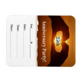 Romantisches Party zum Jahrestag Magnet (Horizontal)