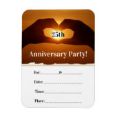 Romantisches Party zum Jahrestag Magnet (Vertikal)