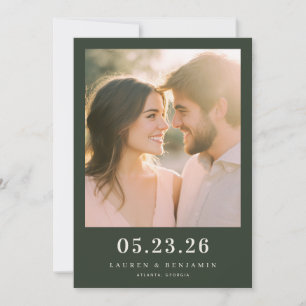 Romantisches Pastell-Foto Save The Date