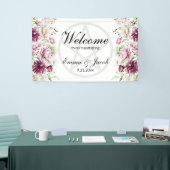 Romantisches Pentagramm Blütenblättrig Banner (Messeveranstaltung)