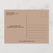 Romantisches Personalisiert | Herzgestaltete LIEBE Postkarte (Rückseite)