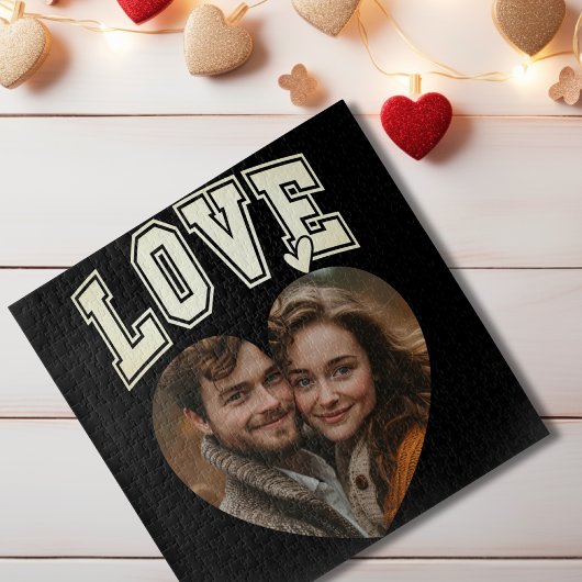 Romantisches Personalisiertes Foto Valentine Puzzle