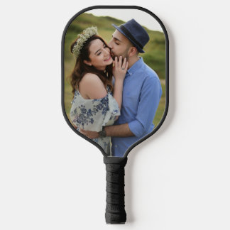 Romantisches personalisiertes Fotogeschenk für Paa Pickleball Schläger