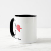Romantisches personalisiertes Geschenk Tasse für F (Vorderseite Links)