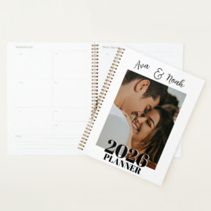 Romantisches personalisiertes Paar-Foto-Geschenk 2 Planer