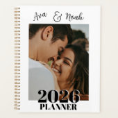 Romantisches personalisiertes Paar-Foto-Geschenk 2 Planer (Vorderseite)