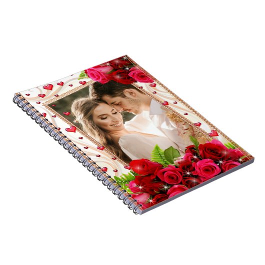 Romantisches Personalisiertes SpiralNotebook Notizblock (Rechte Seite)