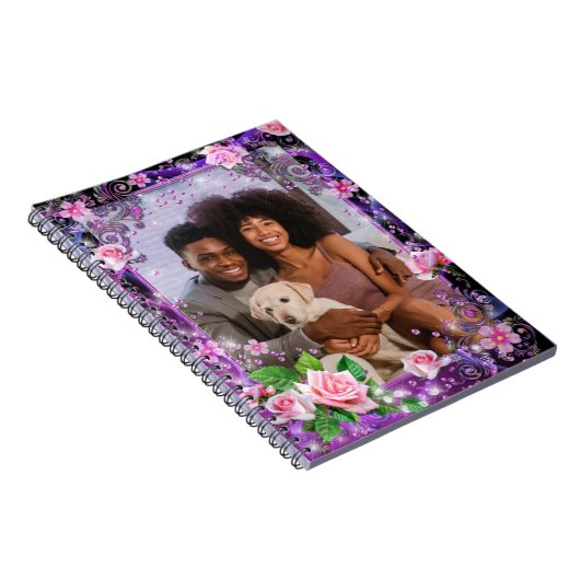 Romantisches Personalisiertes SpiralNotebook Notizblock (Rechte Seite)