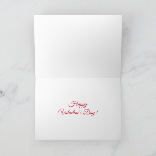 Romantisches Pferd & Herz Feiertagskarte (Innenseite)