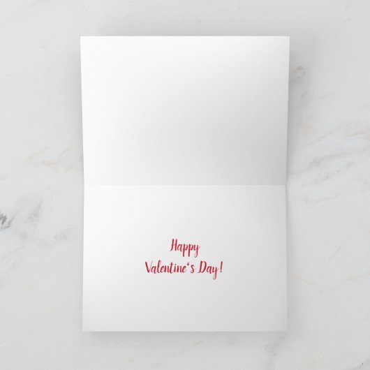 Romantisches Pferd & Herz Feiertagskarte (Innenseite)