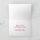 Romantisches Pferd & Herz Valentinstag Feiertagskarte (Innenseite)