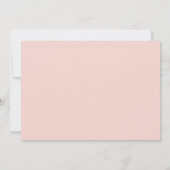 Romantisches Pfirsich-Minimalist-Foto Save The Date (Rückseite)