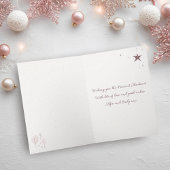 Romantisches Pink Doodle Foto Frohe Weihnachten ge