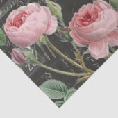 Romantisches Pink Rose Ephemere Collage Tissue Pap Seidenpapier (Ausschnitt)
