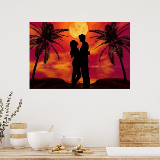 Romantisches Poster (Küche)