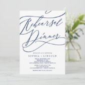 Romantisches Probe-Abendessen der Marine Einladung (Stehend Vorderseite)